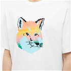 Maison Kitsuné Men's Vibrant Fox Head Easy T-Shirt in White