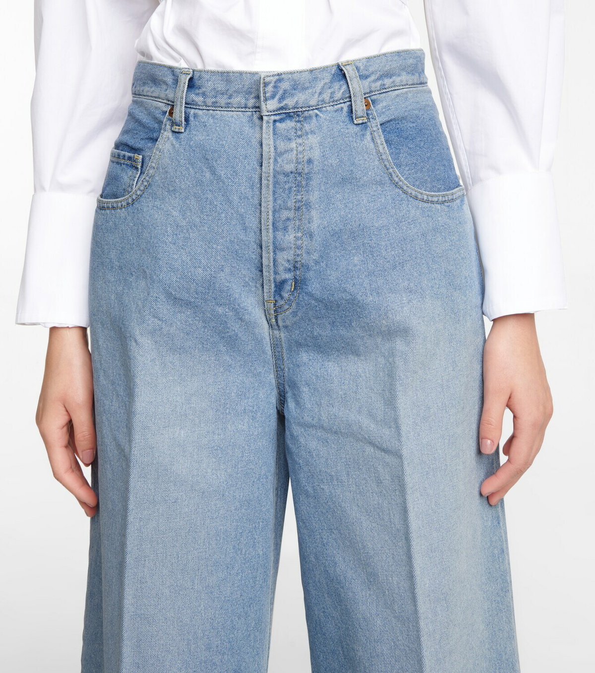 Petar Petrov Wide-leg high-rise jeans