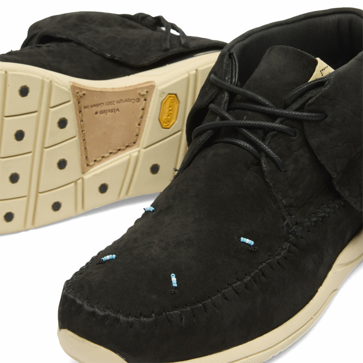 Visvim Men's Folk Boot in Black
