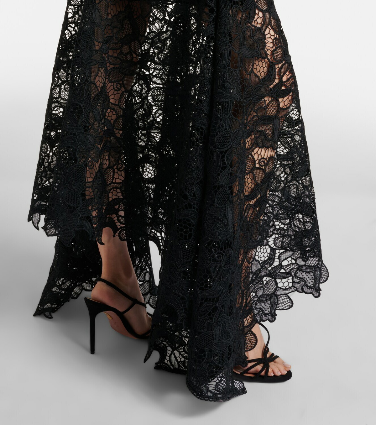 Costarellos Janica silk lace gown