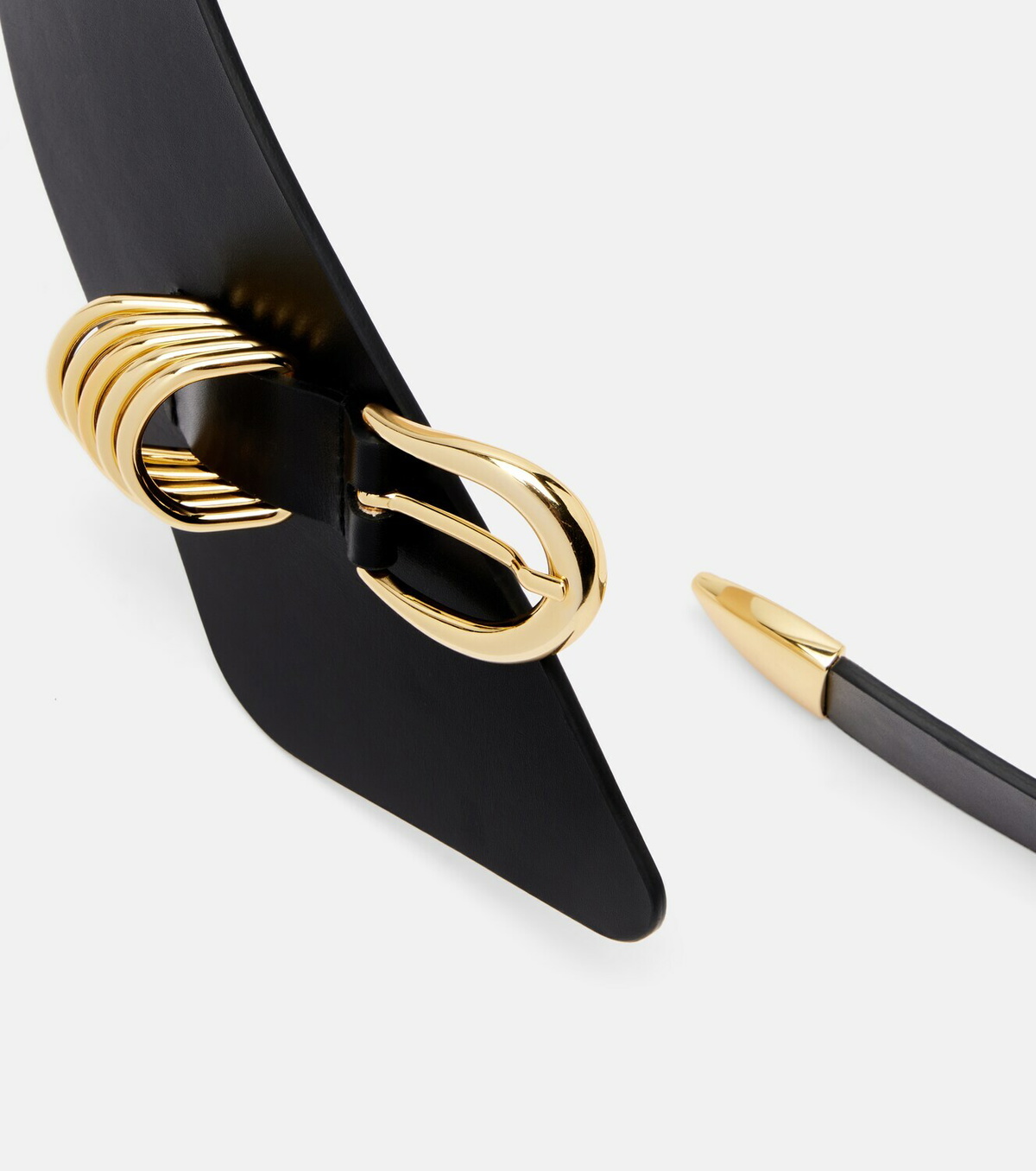 Déhanche Alcott asymmetric leather belt