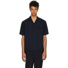 AMI Alexandre Mattiussi Navy Short Sleeve Shirt