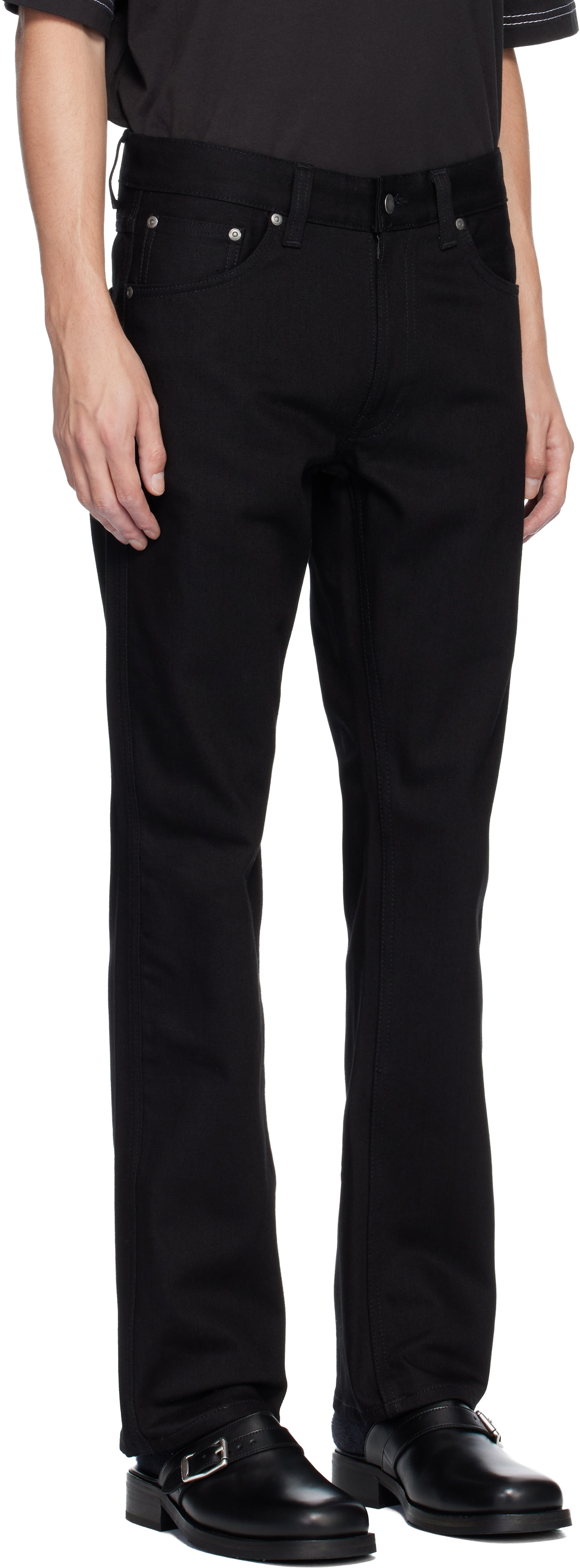 Nudie Jeans Black Slim Jim Jeans Nudie Jeans Co