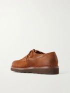 Yuketen - Waxed Suede Derby Shoes - Brown