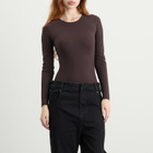 MM6 Maison Margiela Women's Long Sleeve Bodysuit in Brown