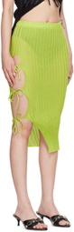 A. ROEGE HOVE Green Emma Midi Skirt