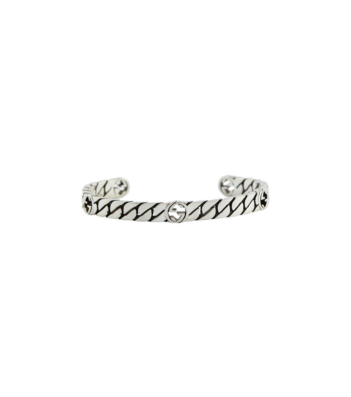 Photo: Gucci - Sterling silver Interlocking G bracelet
