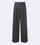 Junya Watanabe Pleated wool wide-leg pants