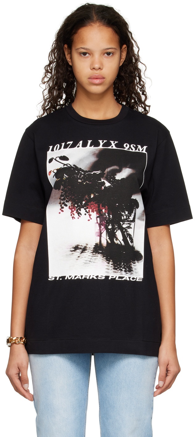Photo: 1017 ALYX 9SM Black Icon Flower T-Shirt