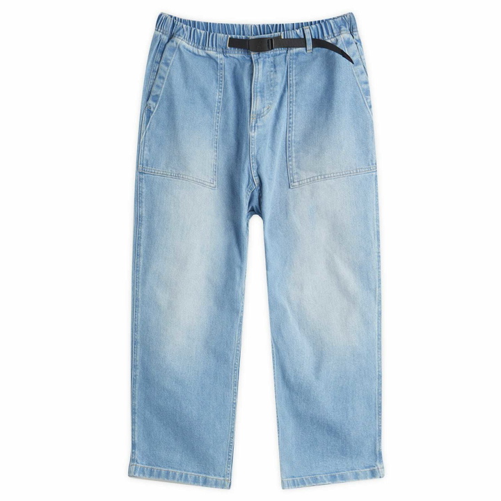 Photo: Gramicci Women's Stretch Denim Loose Tapered Pants in Medium Used