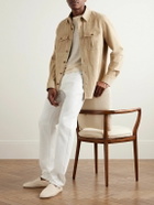Ralph Lauren Purple label - Barron Suede Overshirt - Brown