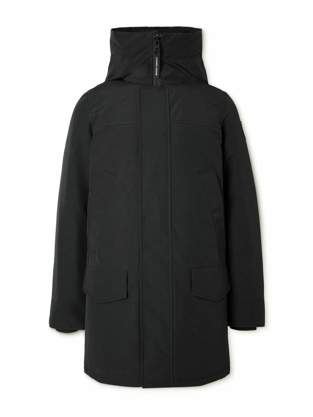 Photo: Canada Goose - Langford CORDURA®-Trimmed Arctic Tech® Hooded Down Parka - Black