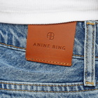 Anine Bing Women's Kat Denim Shorts in Blue