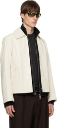 OUR LEGACY Off-White Rework Leather Jacket