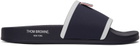 Thom Browne Navy Rubber Pool Slides