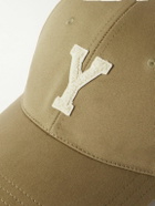 SAINT LAURENT - Logo-Appliquéd Cotton-Twill Baseball Cap - Neutrals