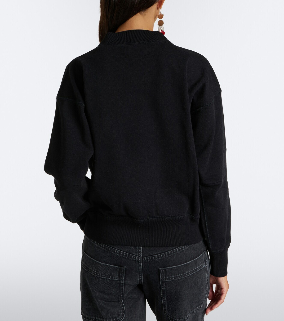 Marant Etoile Moby sequined cotton-blend sweatshirt