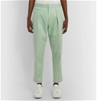 EQUIPMENT - The Original Tapered Pleated Lyocell and Cotton-Blend Twill Trousers - Green