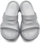 Givenchy Silver Marshmallow Sandals