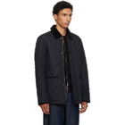 Burberry Black Quilted Nylon Haddington Jacket