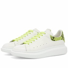 Alexander McQueen Fluo Snake Tab Wedge Sole Sneaker