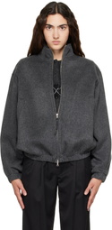 Nothing Written Gray Plaza Zip Blouson Jacket