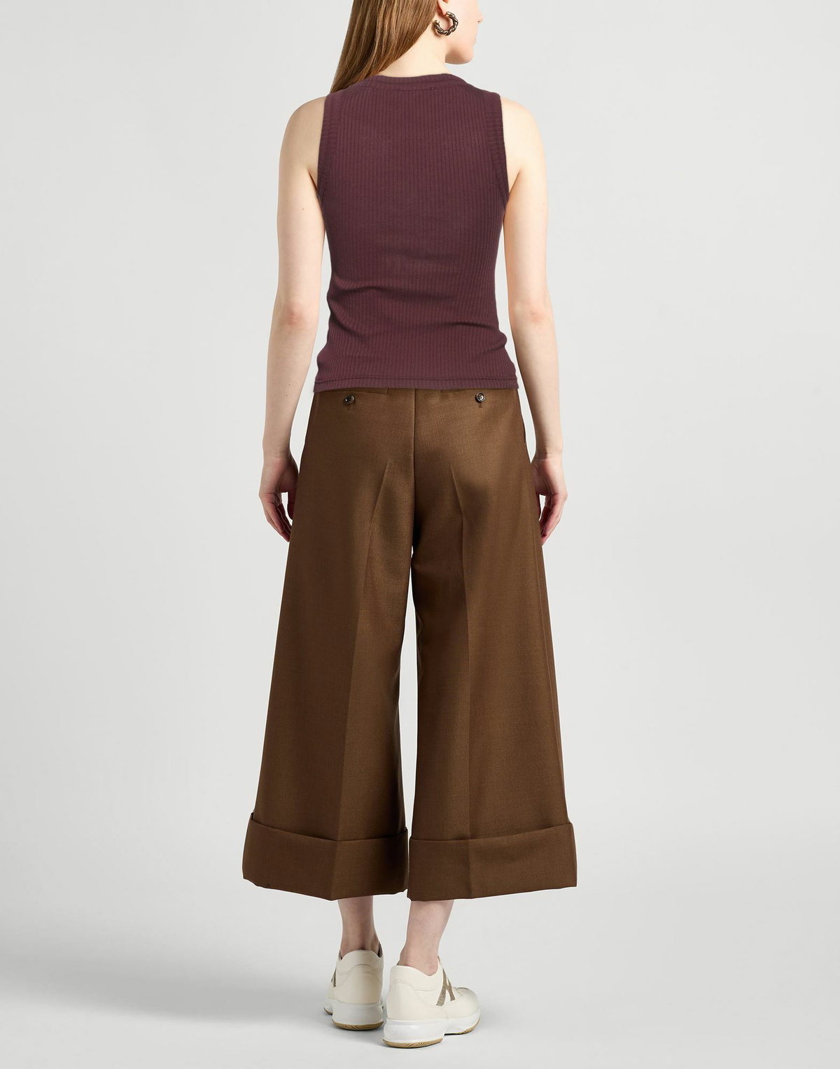 Mcqueen Womens Tank top Chocolate in Brown
