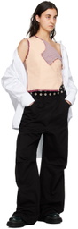 Raf Simons White Spread Collar Denim Shirt