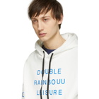 Double Rainbouu White Couch Surf Hoodie