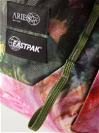 Eastpak - Aries Logo-Appliquéd Tie-Dyed Ripstop Backpack with Lanyard