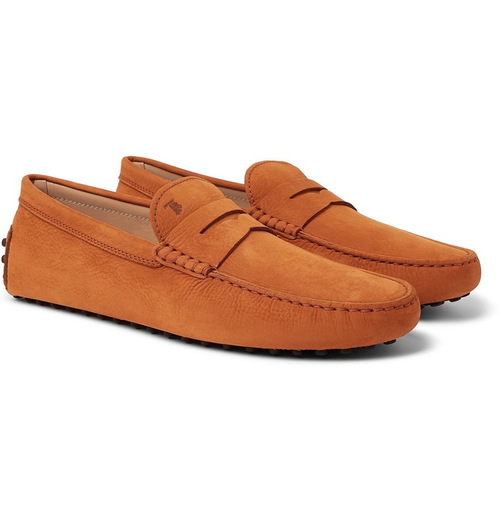 Photo: TOD'S - Gommino Nubuck Driving Shoes - Orange