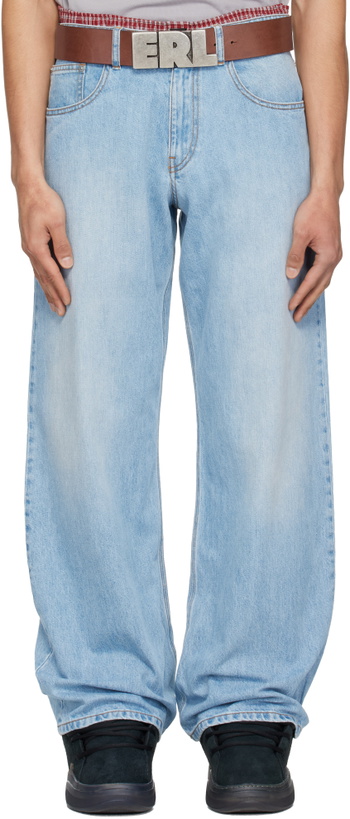 Photo: ERL Blue Woven Jeans