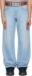 ERL Blue Woven Jeans