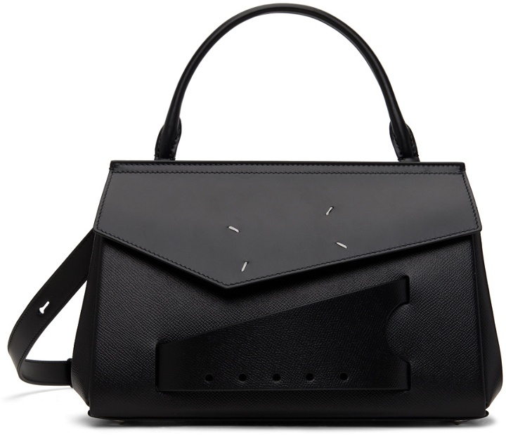 Photo: Maison Margiela Black Snatched Top Handle Small Bag