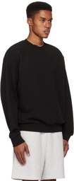 SKIMS Black Terry Classic Crewneck Sweatshirt