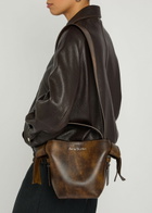 Acne Studios Musubi Mini Leather Shoulder bag - Brown - One Size