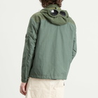 C.P. Company Men's Flatt Nylon Mixed Goggle Overshirt in Laurel Wreath