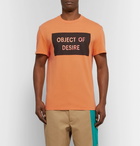 Maison Margiela - Printed Cotton-Jersey T-Shirt - Men - Orange