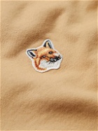 Maison Kitsuné - Logo-Appliquéd Cotton-Jersey Sweatshirt - Neutrals