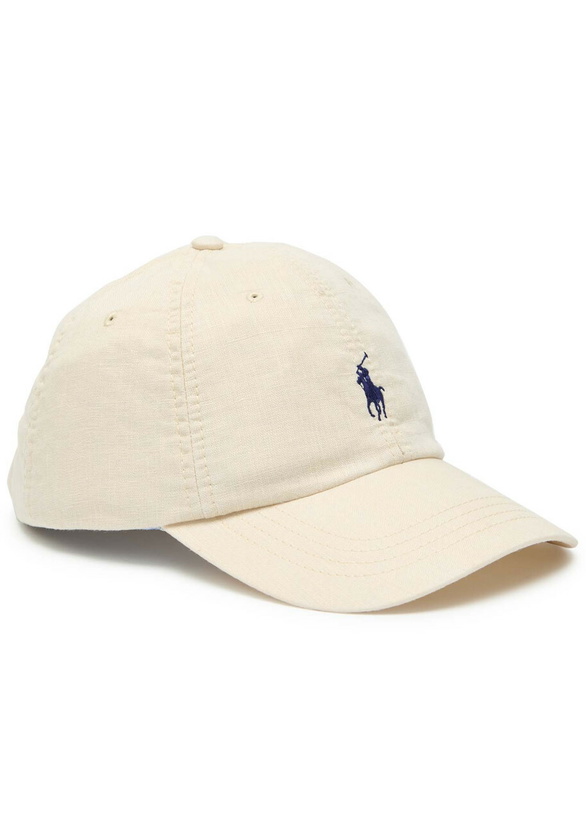 Photo: Polo Ralph Lauren Logo-embroidered Linen cap - Cream - One Size