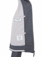 THOM BROWNE - Wool Rib Knit Jacket W/ 4 Bar