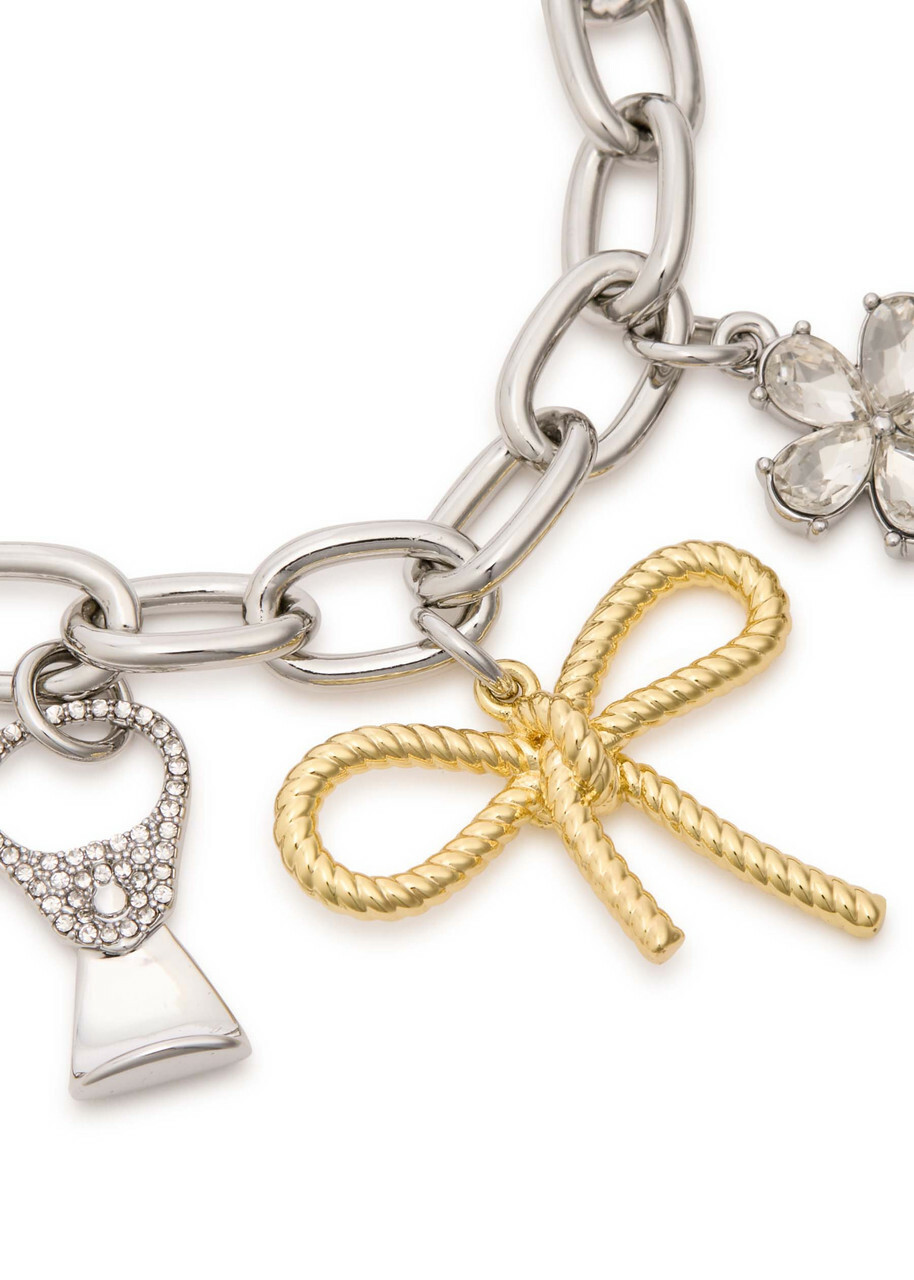 Marc Jacobs Grunge Glam Charm Bracelet - Silver - One Size
