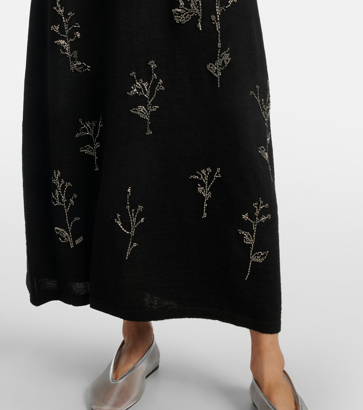 Altuzarra Beaded wool and silk maxi dress