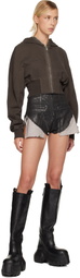 Rick Owens DRKSHDW Black Concordians Dirt Cutoffs Denim Shorts