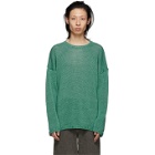 Our Legacy Green Knit Popover Sweater