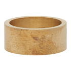 Maison Margiela Gold Wide Logo Ring