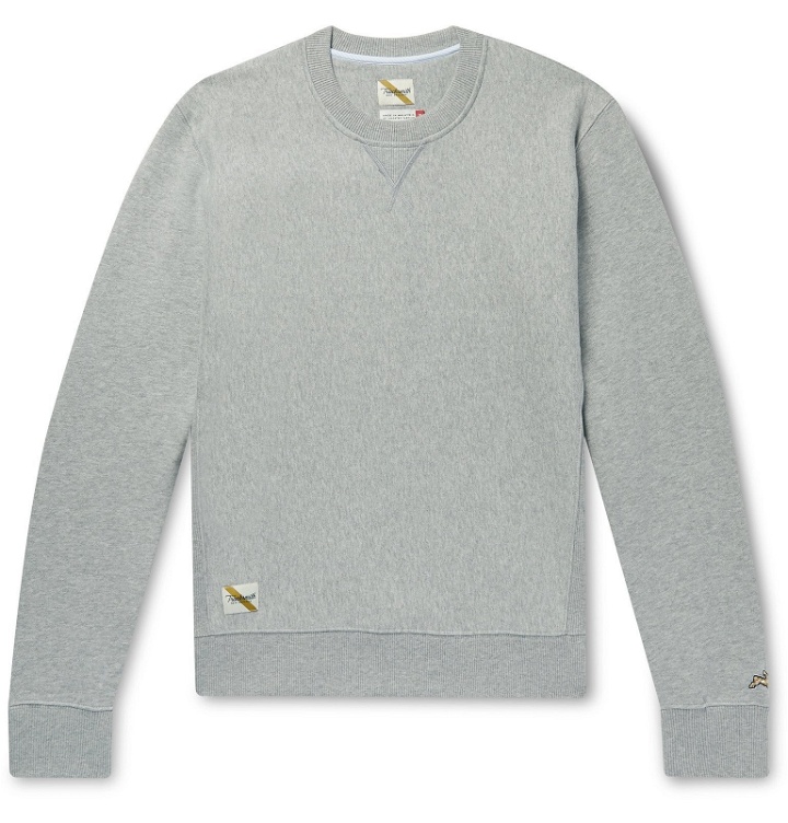 Photo: Tracksmith - Trackhouse Mélange Fleece-Back Cotton-Blend Jersey Sweatshirt - Gray