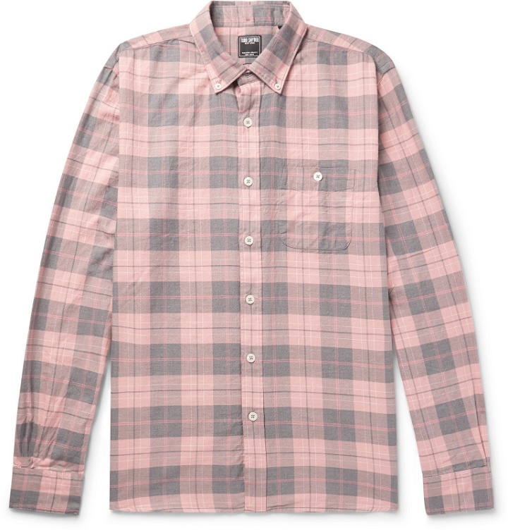 Photo: Todd Snyder - Button-Down Collar Checked Cotton-Flannel Shirt - Pink
