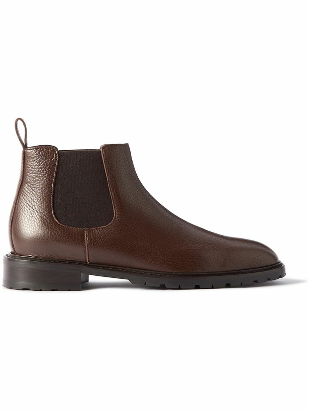 Photo: Manolo Blahnik - Brompton Full-Grain Leather Chelsea Boots - Brown