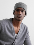 AMI PARIS - Logo-Appliquéd Ribbed Wool Beanie